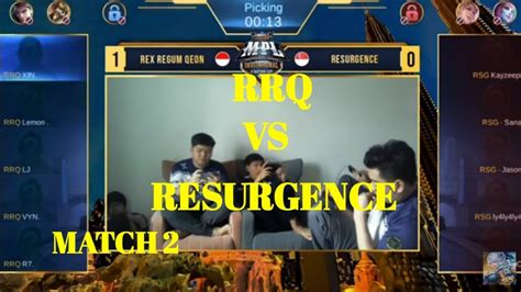 RRQ VS RESURGENCE GRAND FINAL MPL INVITATIONAL MATCH 2 YouTube