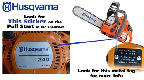 Husqvarna Chainsaw Year Identification Strategieslaxen