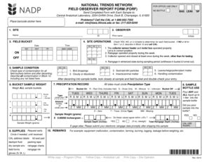 Fillable Online Field Observer Report Form FORF Fax Email Print