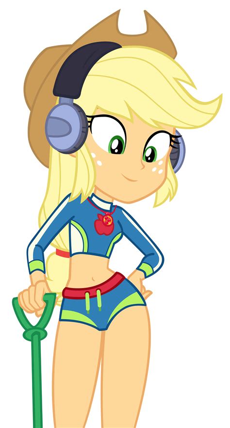 Human Applejack Found Something At Beach By Andoanimalia On Deviantart