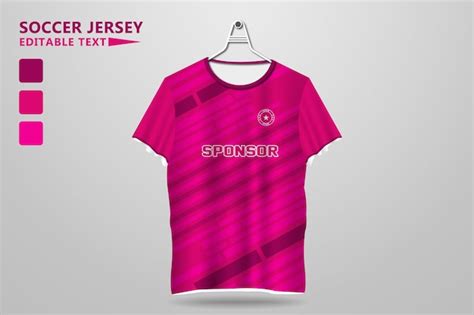 Premium Vector Pink Jersey For A Soccer Team