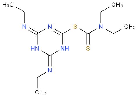 Dimethyl Dithiocarbamic Acid 4 6 Bis Ethylamino [1 3 5]triazin 2 Yl Ester 33096 68 3 Wiki