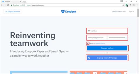 How To Create A Free Dropbox Account MyTechJam