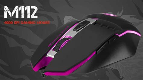 Marvo Scorpion M112 USB 7 Colour LED Black Programmable Gaming Mouse