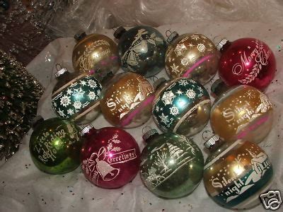 VINTAGE SHINY BRITE STENCIL CHRISTMAS ORNAMENTS NICE!!! -- Antique Price Guide Details Page