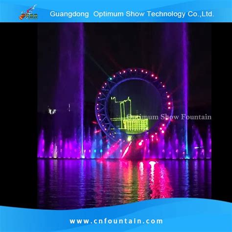 Small Lake Musical Laser Beam Light Fountain Equipment Outdoor Mini