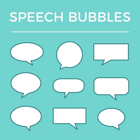 Cute Speech Bubble Vector Hd Png Images Set Of Speech Bubbles Design