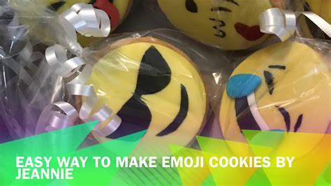 How To Make Emoji Cookies Youtube