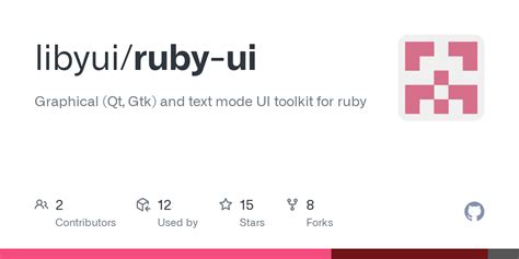 Github Libyui Ruby Ui Graphical Qt Gtk And Text Mode Ui Toolkit