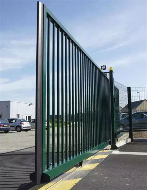 Sliding Gate Espace Dirickx Metal With Bars Motorized