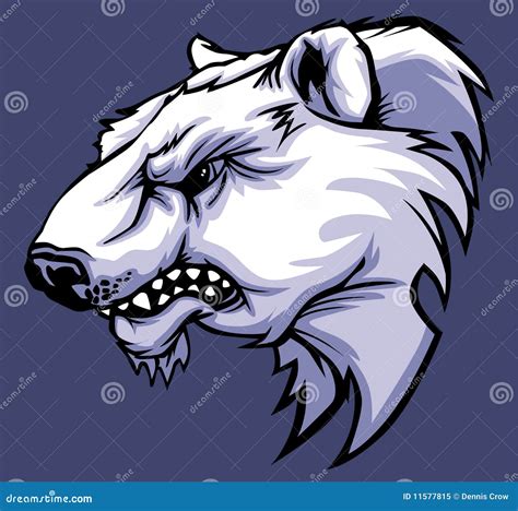 Polar Bear Mascot Logo Royalty Free Stock Photo - Image: 11577815