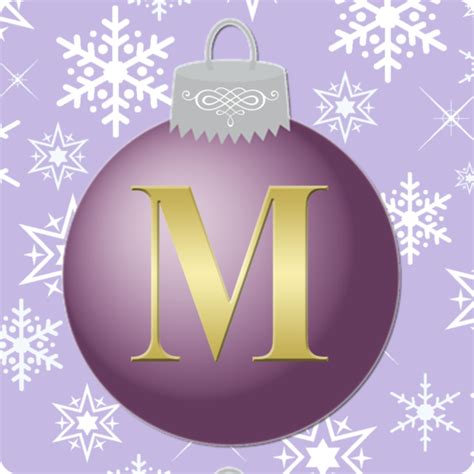 Buchstabe Letter M Christmas Monogram Letters Christmas Lettering