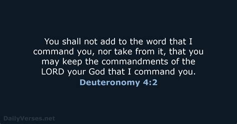 March 18 2023 Bible Verse Of The Day Esv Deuteronomy 42