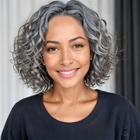 Hanascc 12 Glueless Wavy Bob Wigs Salt And Pepper Human