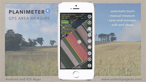 Measurements And Edit Mode In Planimeter Gps Area Measure App For