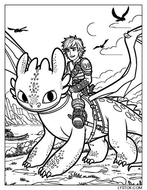 8 Free Printable How To Train Your Dragon Coloring Pages For Adults And