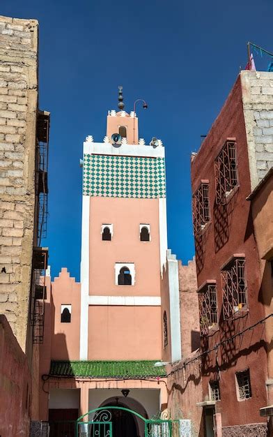 Gebäude in der medina von marrakesch ein unesco weltkulturerbe in