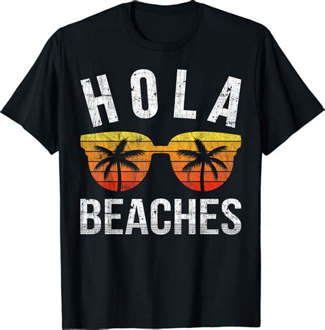 Hola Beaches Tank Top Funny Beach Vacation Shirt Summer T Shirt