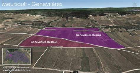 Meursault Wine Map