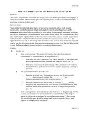 Research Paper Outline And References Assignment Instructions 1 Docx