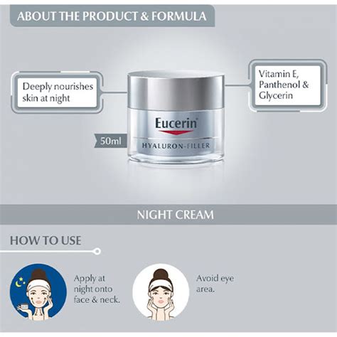 Kem dưỡng ngăn ngừa lão hóa ban đêm Eucerin Anti Age Hyaluron Filler