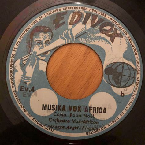 Orchestre Vox African Alina Musika Vox Africa Vinyl 7 45 RPM