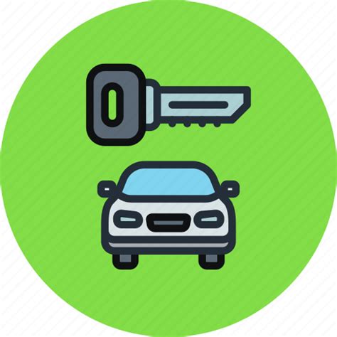 Car Key Locked Secure Transport Icon