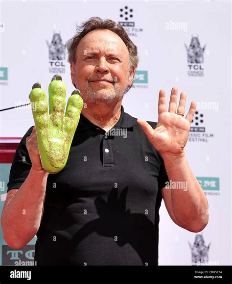 Actor Billy Crystal Shows Off A Foot From His Character Mike Wazowski