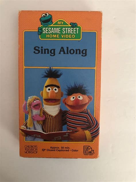 Sesame Street Sing Along Vhs 1987