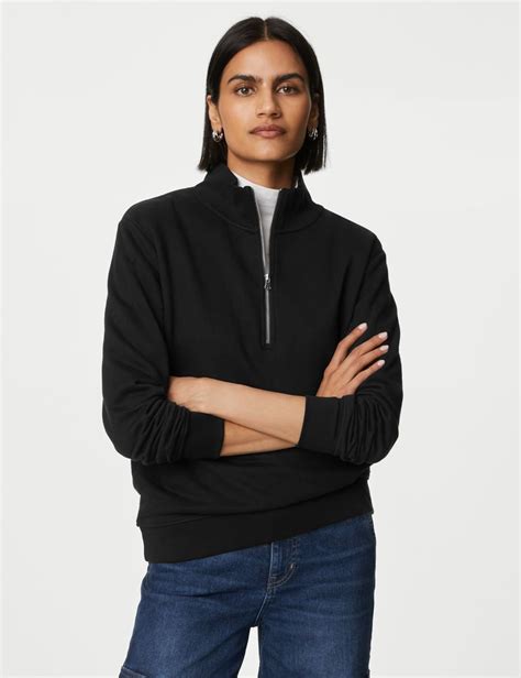 Fermuar Detayl Regular Fit Sweatshirt Marks Spencer