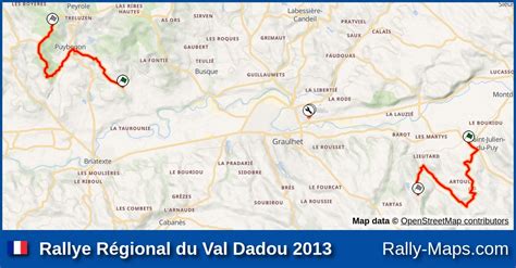 Maps Rallye R Gional Du Val Dadou Coupe Rally Maps