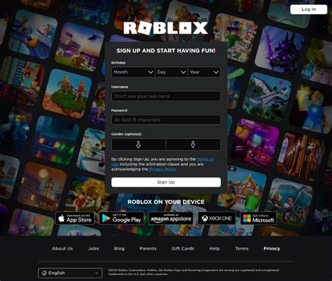 Roblox In 2021 Roblox Roblox Sign Up Online Video Games