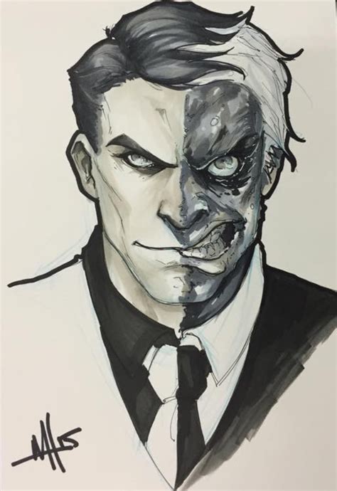 Two Face By Meghan Hetrick Two Face Batman Two Faces Gotham Villains