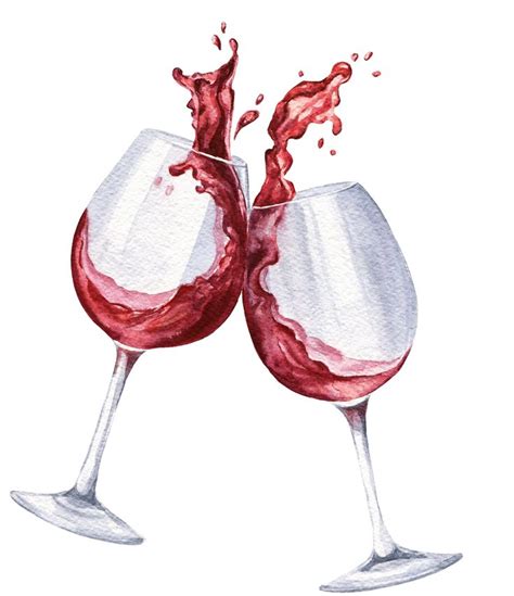 Watercolor Red Wine On Behance Wine Glass Drawing Wine Art Wine