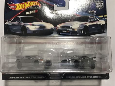 Hot Wheels Premium Car Culture Nismo Gt R Twin Pack R32 And R34 Hobbies And Toys Toys And Games