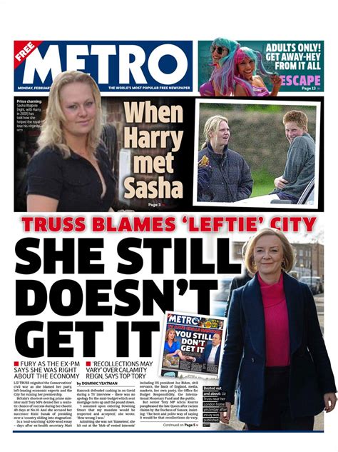 Metro Front Page 6th Of February 2023 Tomorrow S Papers Today