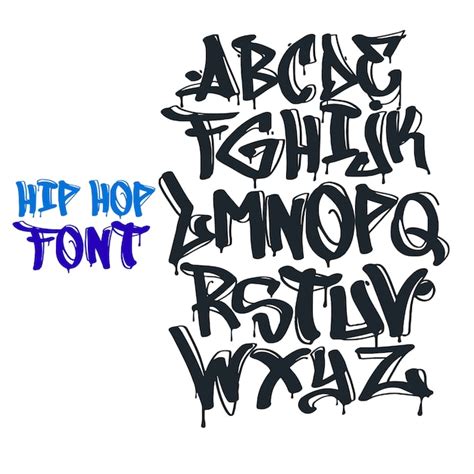 Graffiti Font Vector Descargar Vectores Premium