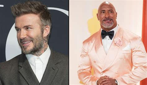 David Beckham Links Up Dwayne The Rock Johnson S Tequila