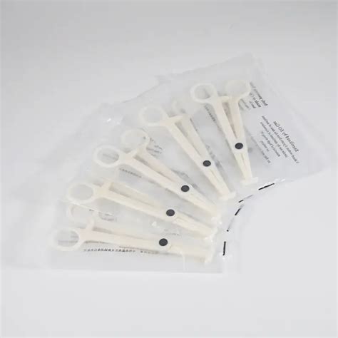 Disposable Puncture Forceps Triangle Slotted Diaphragm Clip For Easy