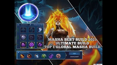 Masha Best Build Ultimate Build Top Global Masha Build