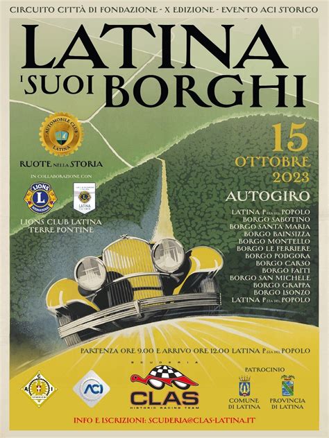 Un Tour Alla Scoperta Dei Borghi Di Latina Con Le Auto D Epoca