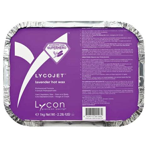 LYCON LYCOJET LAVENDER HOT WAX 1kg National Salon Supplies