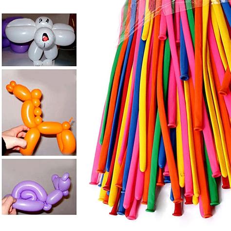 DIY Twisted Balloon Magic Long Animal Tying Making Latex Balloons Various Shapes Festive Party ...