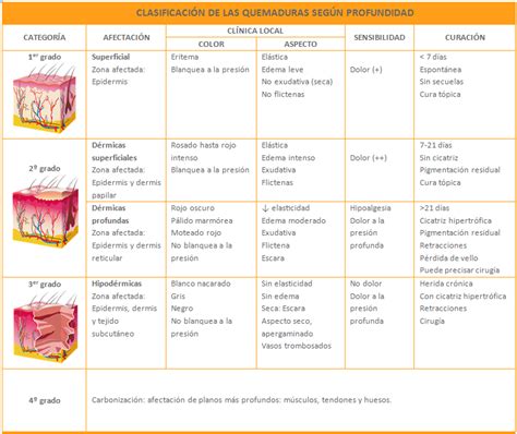 Monografía Quemaduras Sistemas de clasificación Heridas en Red