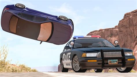 Realistic Police Chases Crashes Beamng Drive Youtube