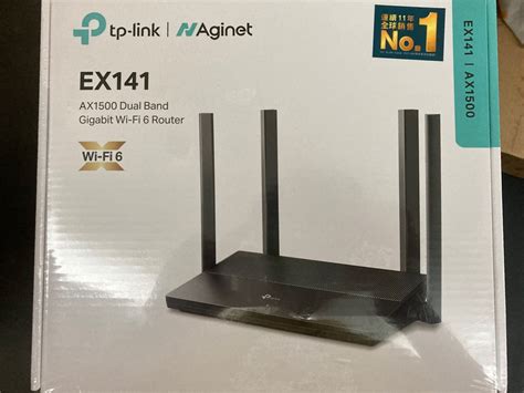 TP Link EX141 AX1500 Dual Band Gigabit Wi Fi 6 Router 電腦科技 電腦周邊及配件