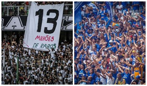 Galo em 5º e Cruzeiro em 7º Ranking dos times mais sócios