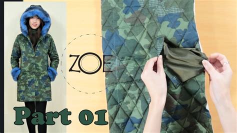 Diy Sewing Puffer Jacket Develop From Basic Pattern Part 1 Zoe Diy