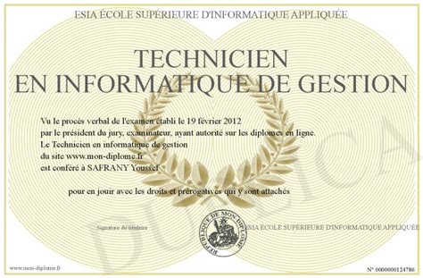 Technicien En Informatique De Gestion