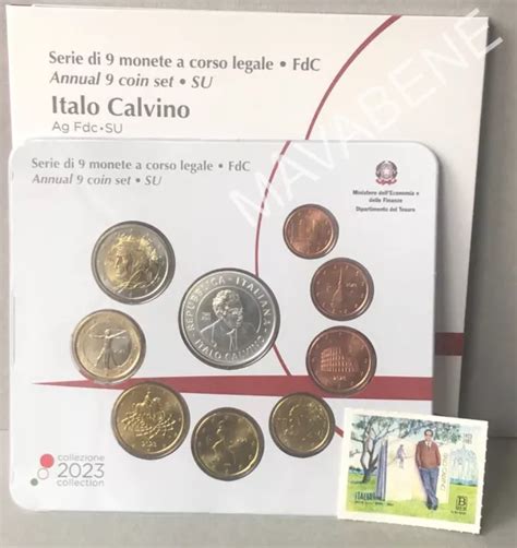 ITALIA 2023 ITALO Calvino Moneta 5 Euro Argento Serie Divisionale